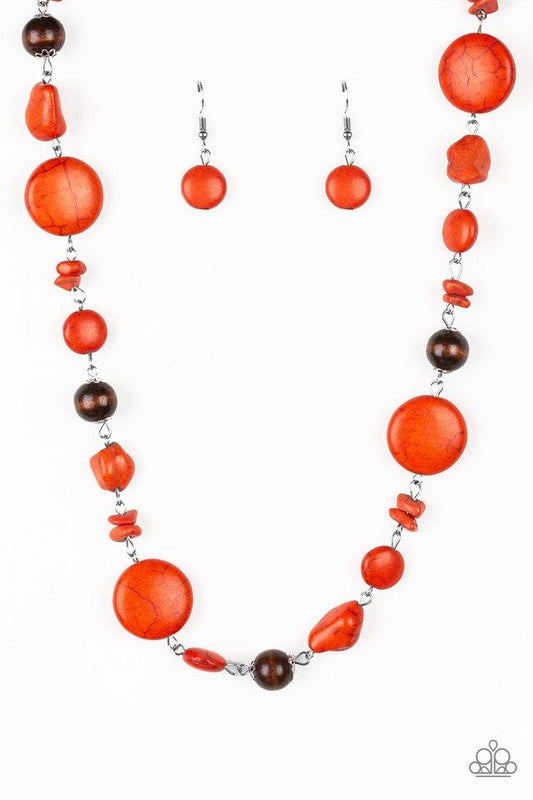 Collar Paparazzi ~ Colección Canyon - Naranja