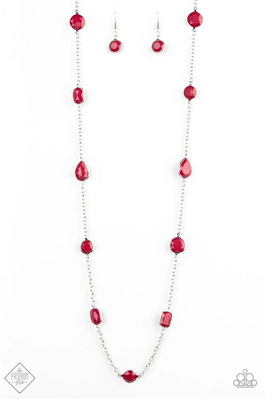 Paparazzi Necklace ~ Color Me Carefree - Red