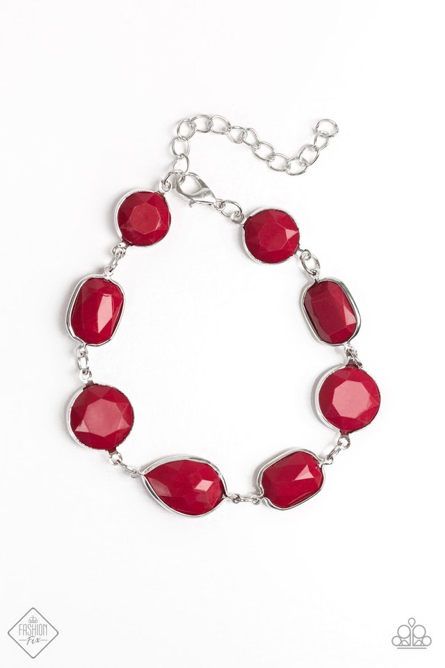 Paparazzi Bracelet ~ Carefree Spirit - Red