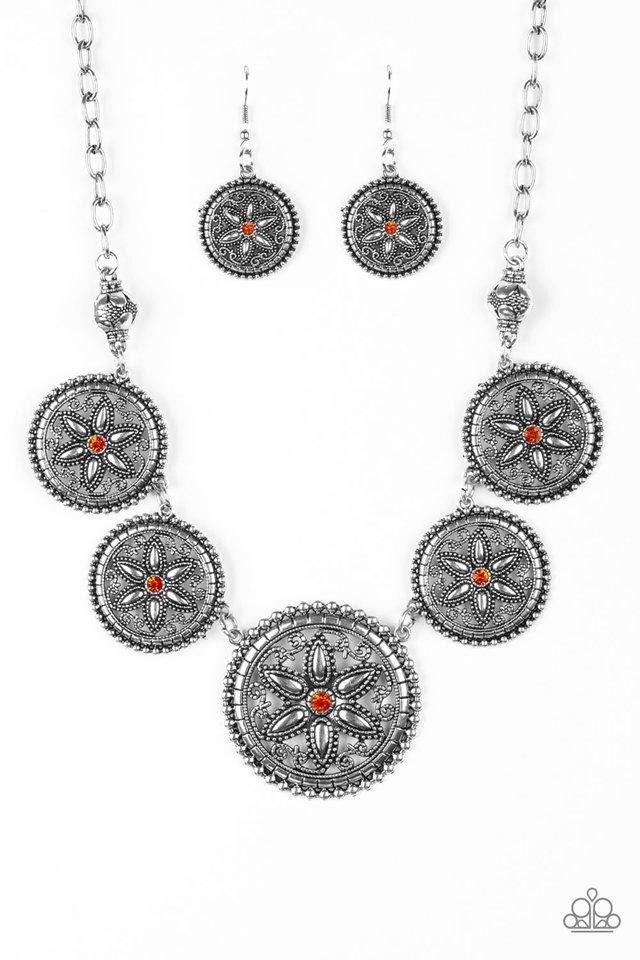 Paparazzi Necklace ~ Written In The STAR LILIES - Orange