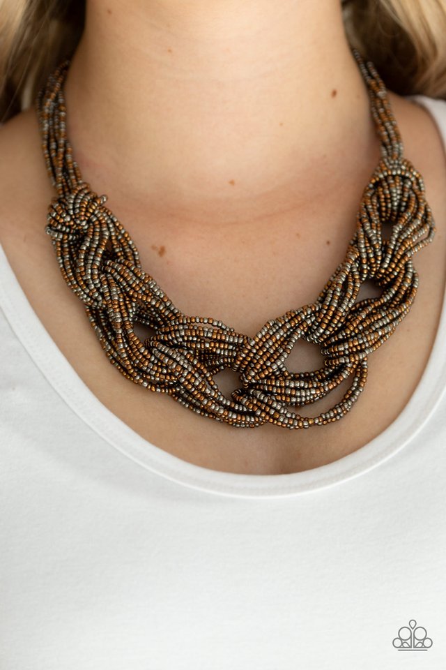 City Catwalk - Copper - Paparazzi Necklace Image