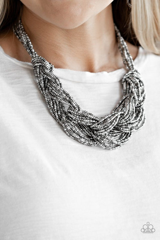 City Catwalk - Silver - Paparazzi Necklace Image