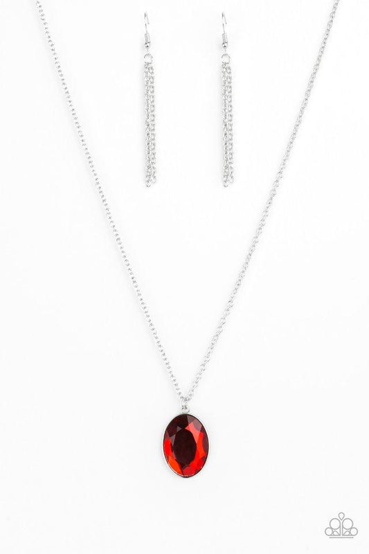 Paparazzi Necklace ~ Definitely Duchess - Red