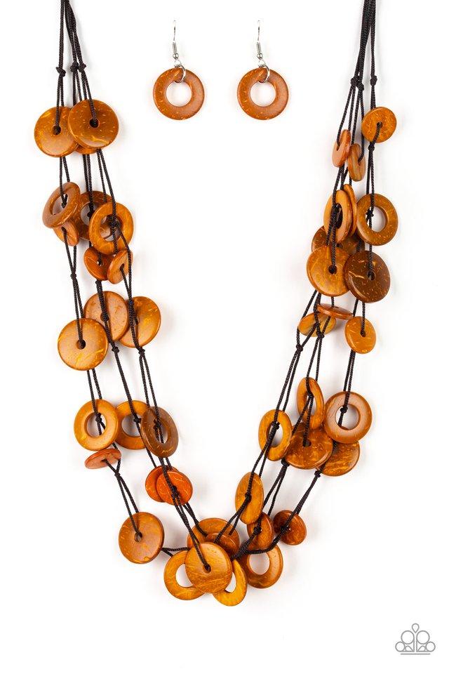 Paparazzi Necklace ~ Wonderfully Walla Walla - Orange