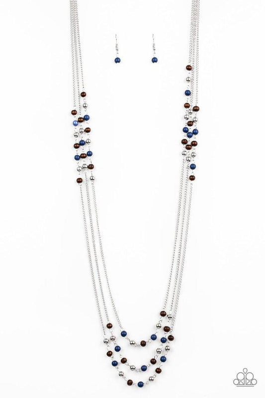 Paparazzi Necklace ~ Seasonal Sensation - Blue