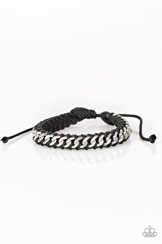 Pulsera Paparazzi ~ Rugged Ranger - Negro