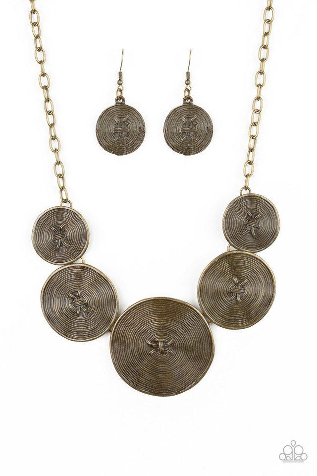 Paparazzi Necklace ~ Deserves A Medal - Brass