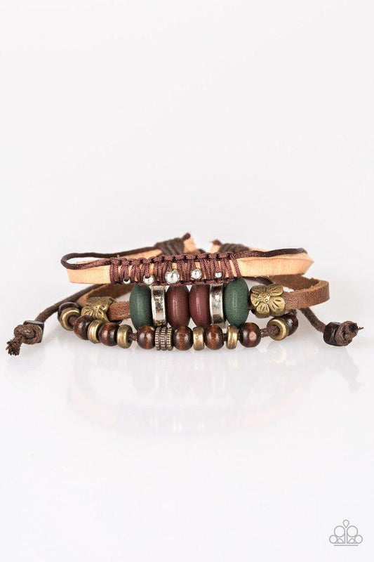 Paparazzi Bracelet ~ Country Campout - Brown