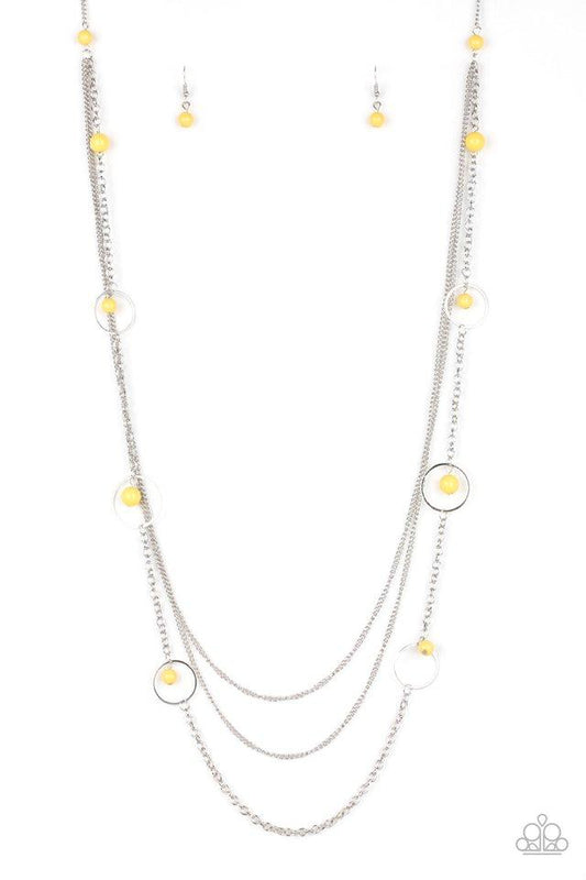 Paparazzi Necklace ~ Collectively Carefree - Yellow