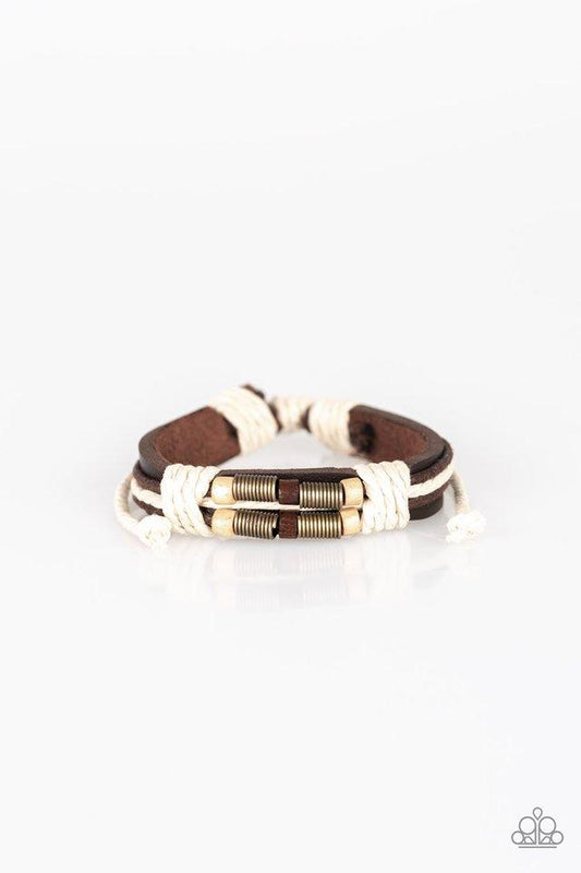 Paparazzi Bracelet ~ Wonderfully Woodsy - Brown