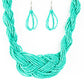 Paparazzi Necklace ~ A Standing Ovation - Turquoise Blue
