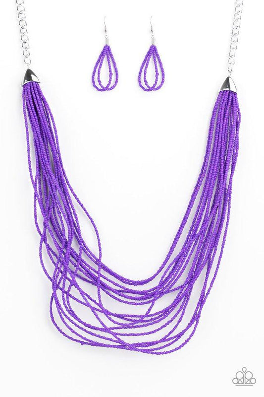 Paparazzi Necklace ~ Peacefully Pacific - Purple