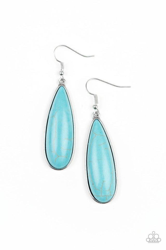 Paparazzi Earring ~ Santa Fe Skies - Blue