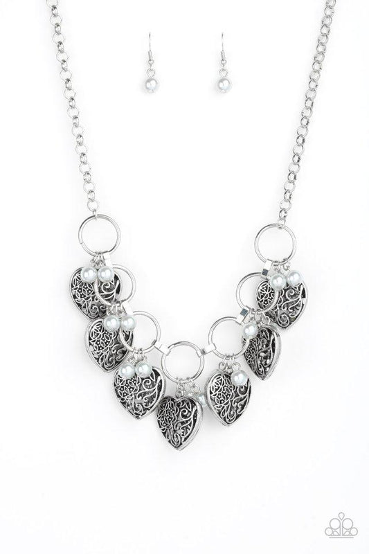 Collar Paparazzi ~ Very Valentine - Plata