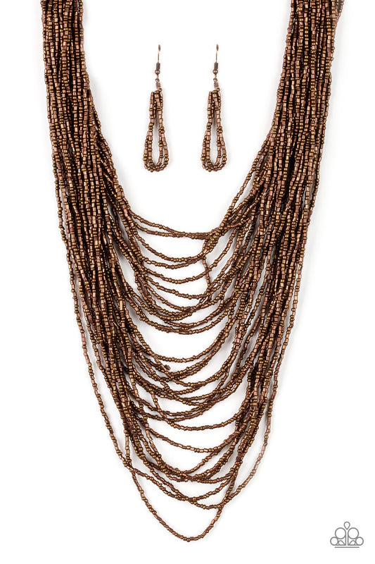 Collar Paparazzi ~ Dauntless Dazzle - Cobre