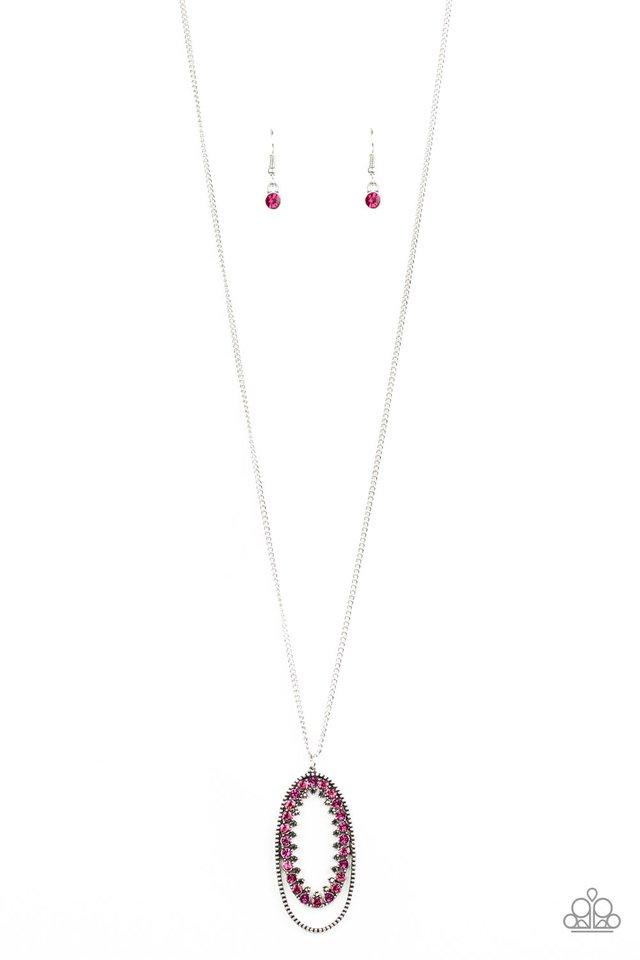 Paparazzi Necklace ~ Money Mood - Pink