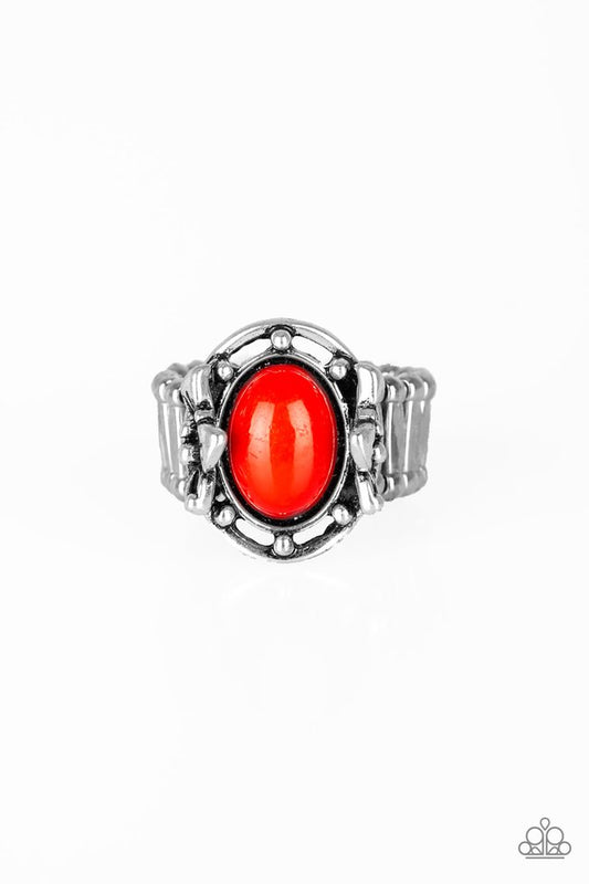 Color Me Confident - Red - Paparazzi Ring Image