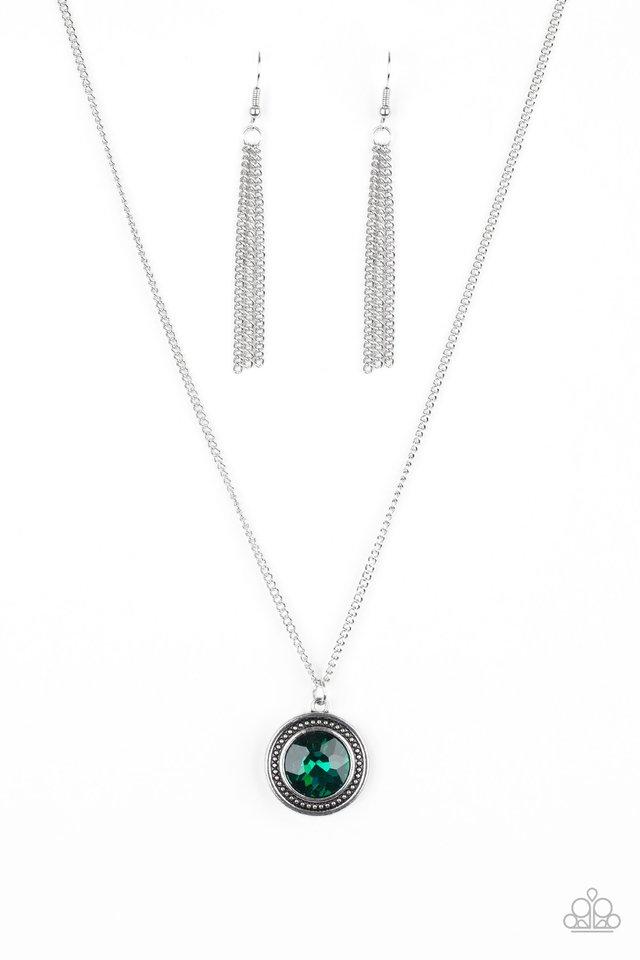 Paparazzi Necklace ~ Mega Money - Green