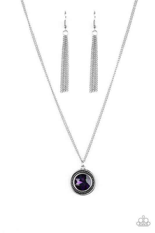 Paparazzi Necklace ~ Mega Money - Purple