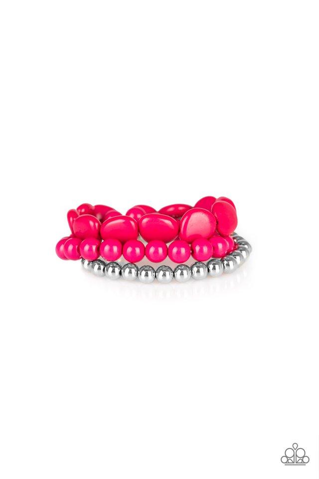 Paparazzi Bracelet ~ Color Venture - Pink
