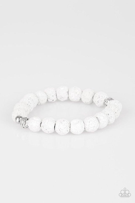 Paparazzi Bracelet ~ Steady Now - White