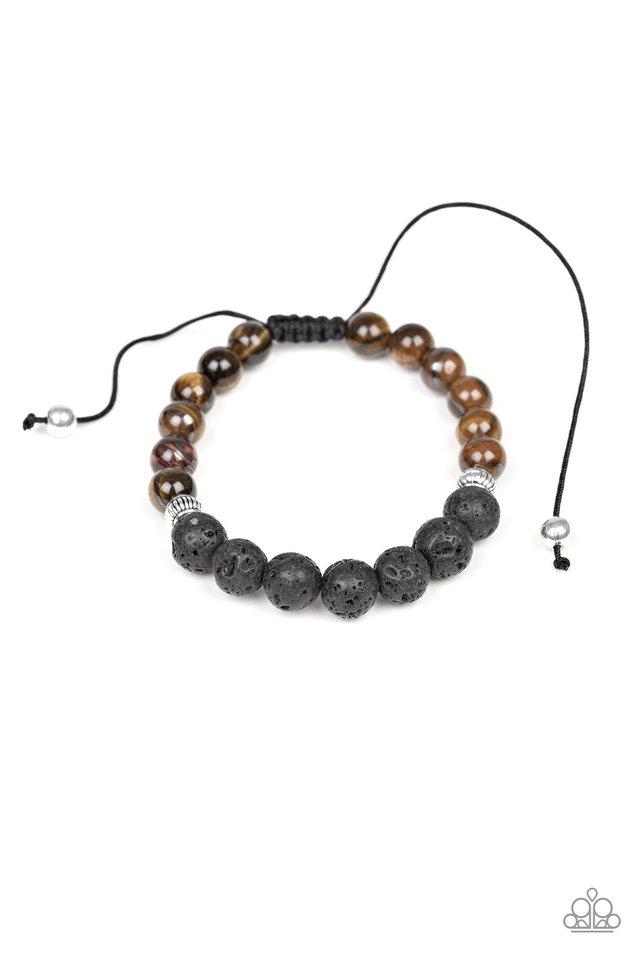 Paparazzi Bracelet ~ Relaxation - Brown