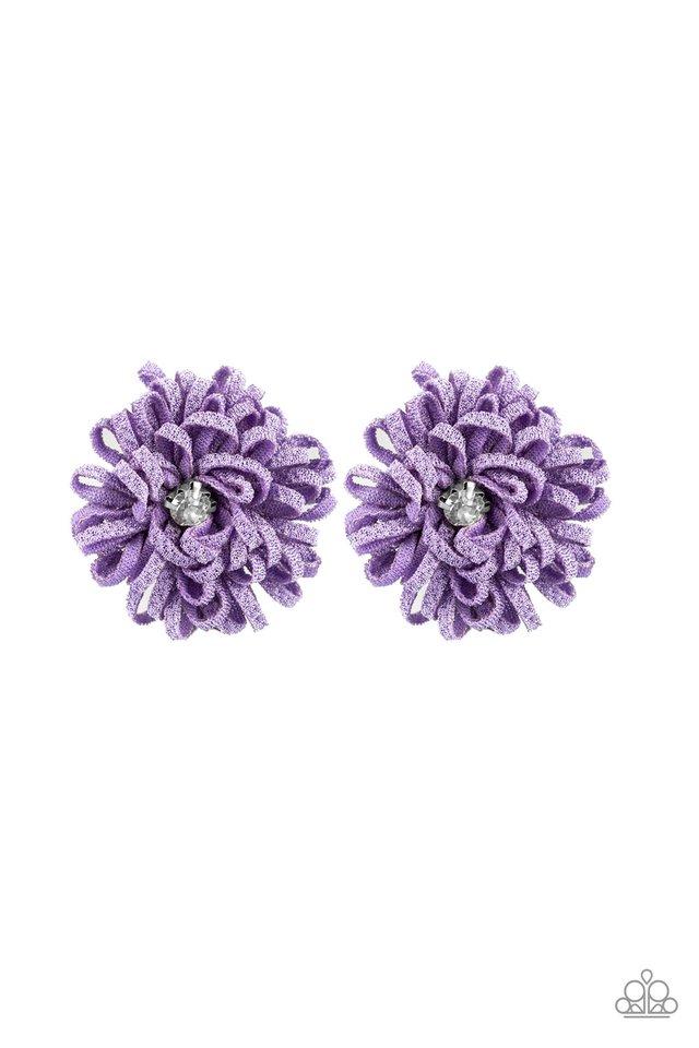 Paparazzi Hair Accessories ~ Peppy In Petunias - Purple