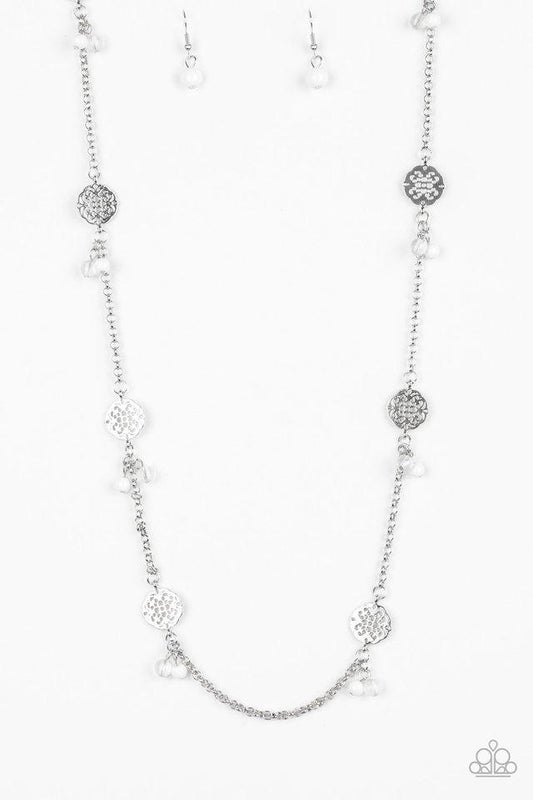 Paparazzi Necklace ~ Color Boost - White