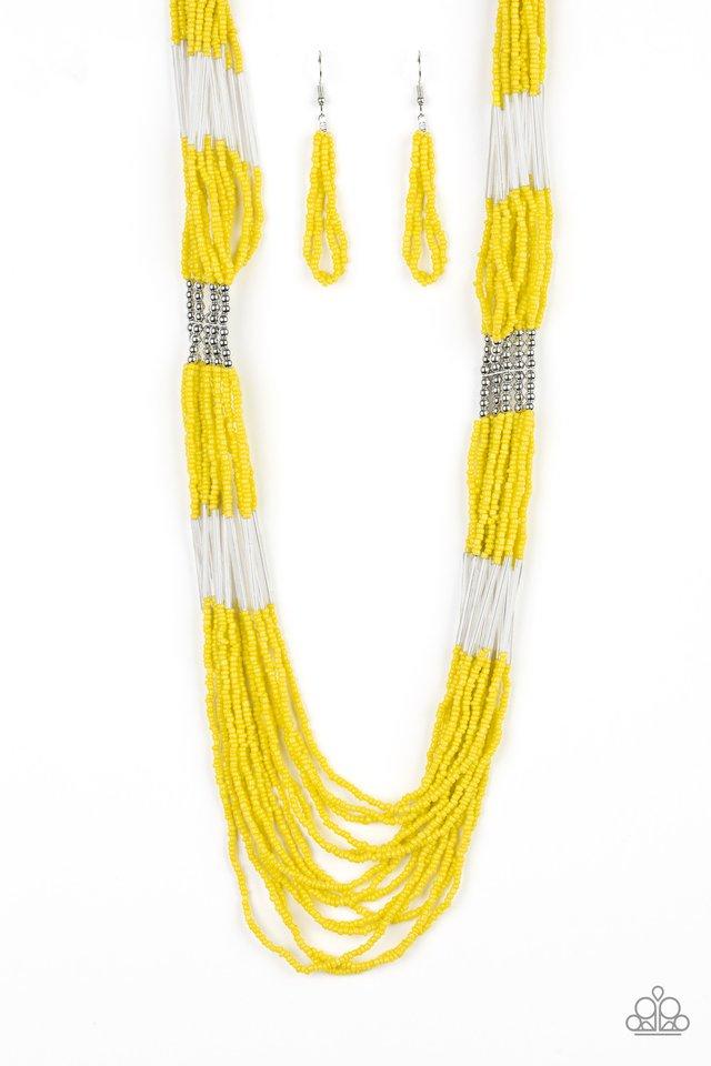 Paparazzi Necklace ~ Let It BEAD - Yellow