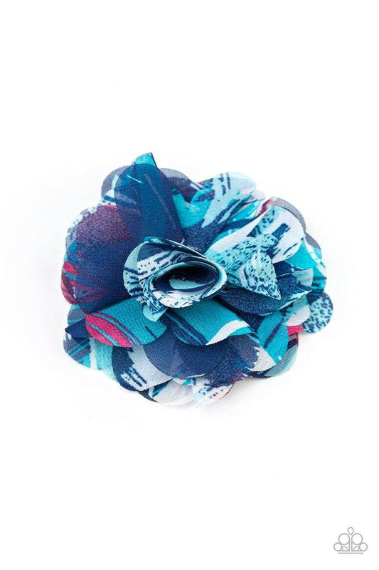 Paparazzi Hair Accessories ~ Rogue Rose - Blue