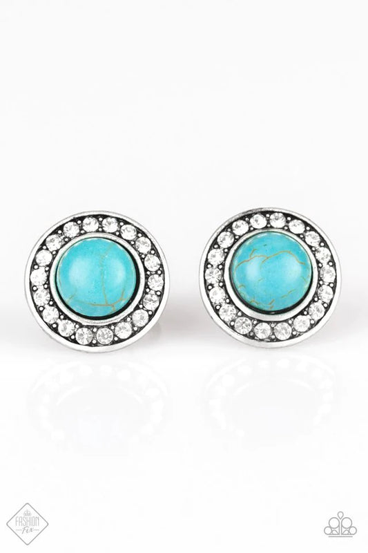 Paparazzi Earring ~ Saharas Finest - Blue