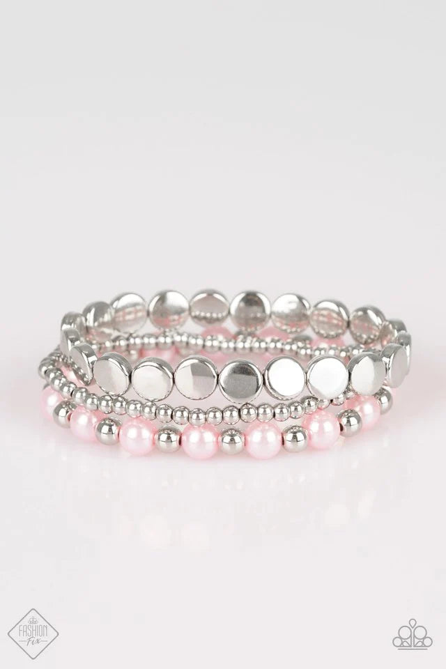 Pulsera Paparazzi ~ Glamour femenino - Rosa