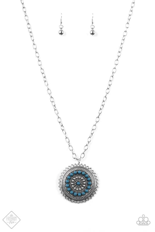 Paparazzi Necklace ~ Lost SOL - Blue