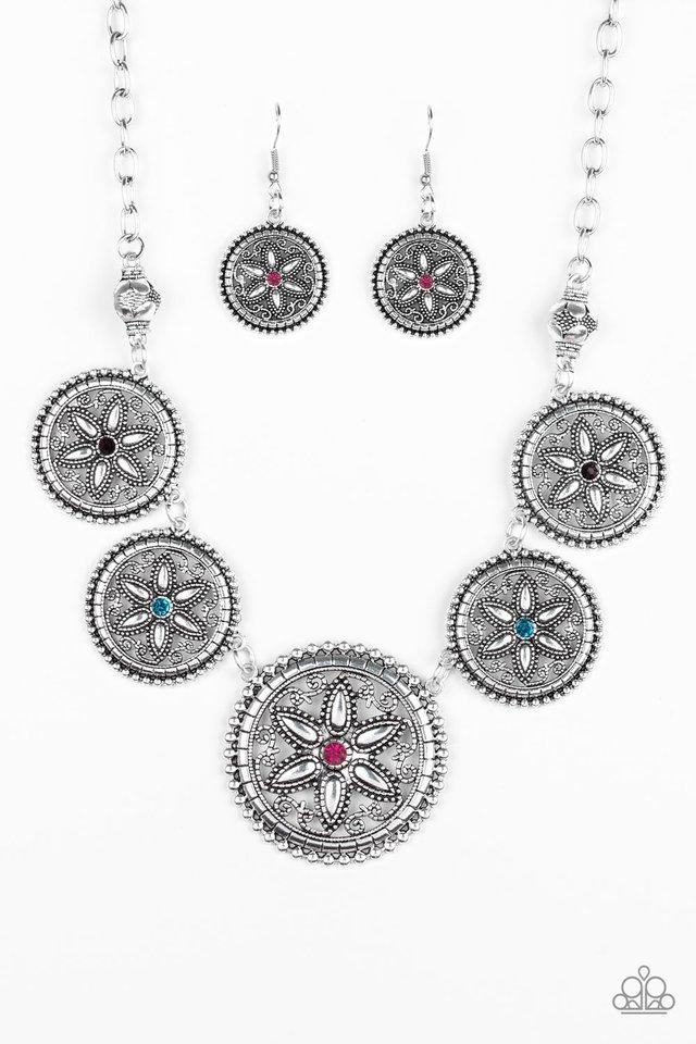 Paparazzi Necklace ~ Written In The STAR LILIES - Multi