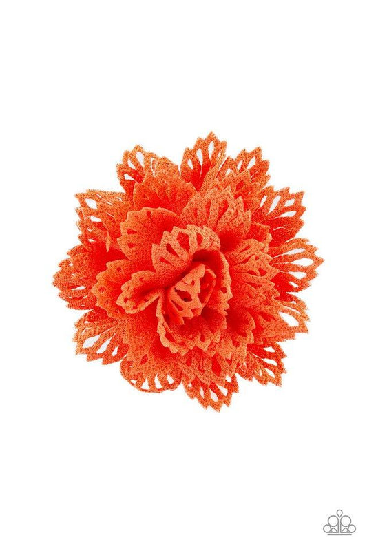 Paparazzi Hair Accessories ~ Floral Flair - Orange