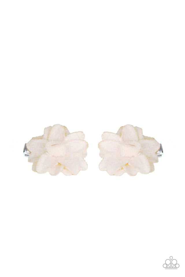 Accesorios para el cabello de Paparazzi ~ Lovely In Lilies - Blanco