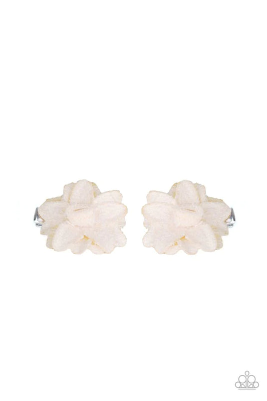 Accesorios para el cabello de Paparazzi ~ Lovely In Lilies - Blanco