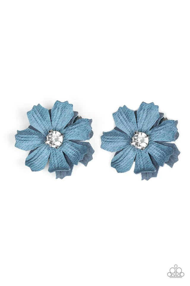 Paparazzi Hair Accessories ~ Candid Carnations - Blue