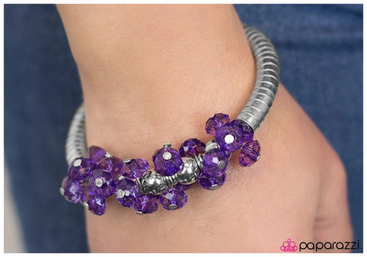 Paparazzi Bracelet ~ Im Blushing - Purple