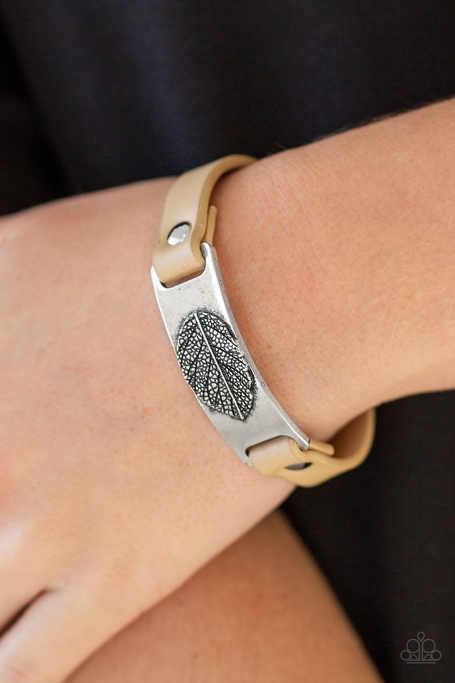 Take The LEAF - Brown - Paparazzi Bracelet Image