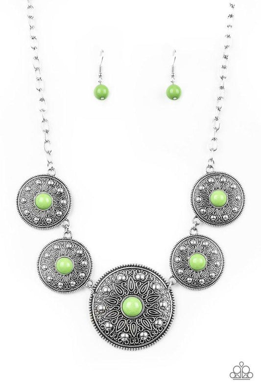 Paparazzi Necklace ~ Hey, SOL Sister - Green