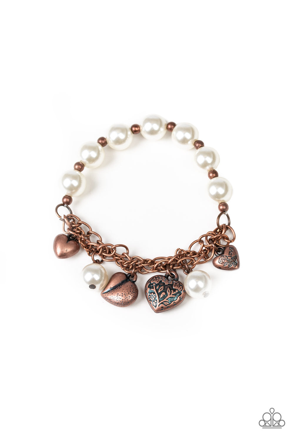 Pulsera Paparazzi ~ More Amour - Cobre