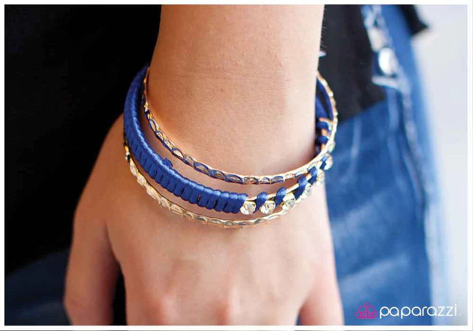 Pulsera Paparazzi ~ Brilla como un diamante - Azul