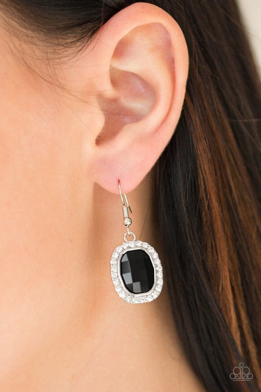 The Modern Monroe - Black - Paparazzi Earring Image