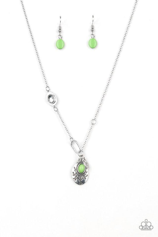 Paparazzi Necklace ~ Wanderlust Way - Green