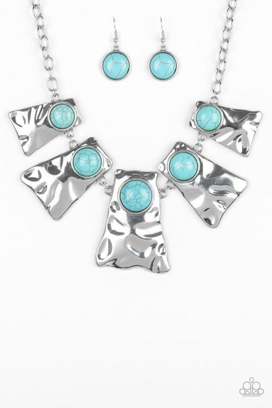 Paparazzi Necklace ~ Cougar - Blue