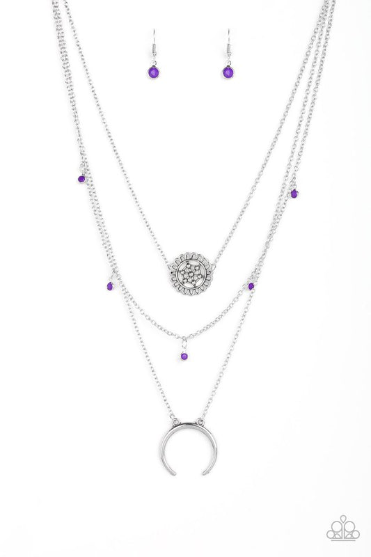 Lunar Lotus - Purple - Paparazzi Necklace Image