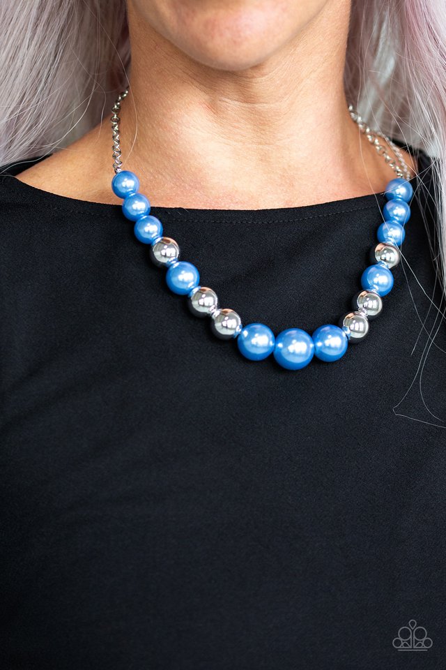 Take Note - Blue - Paparazzi Necklace Image