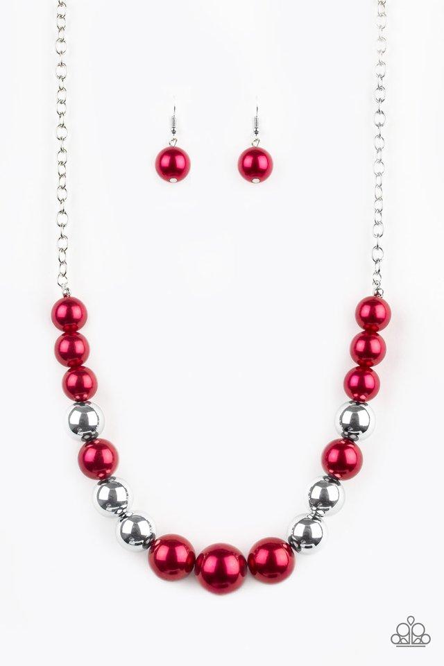Paparazzi Necklace ~ Take Note - Red