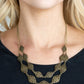 Make Yourself At HOMESTEAD - Brass - Paparazzi Necklace Image